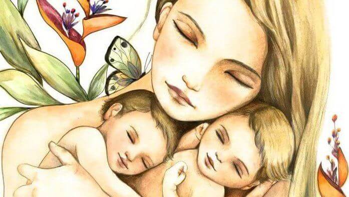 mère et ses enfants