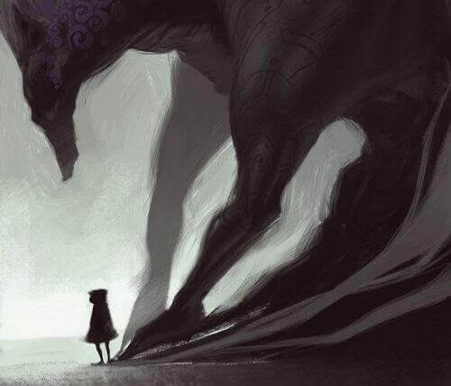 ombre en forme de loup