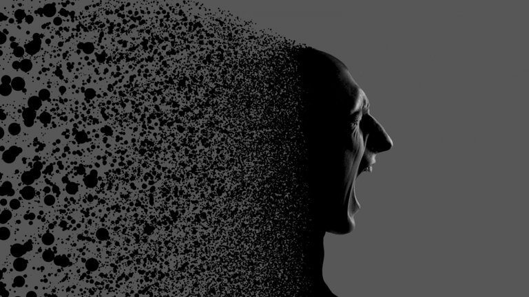 homme qui se fragmente