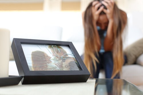 femme face à une rupture de couple