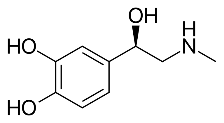 formule chimique adrénaline