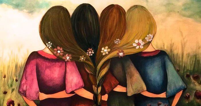 femmes liées par une tresse