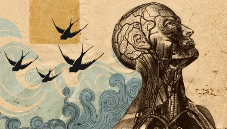 figure humaine et oiseaux