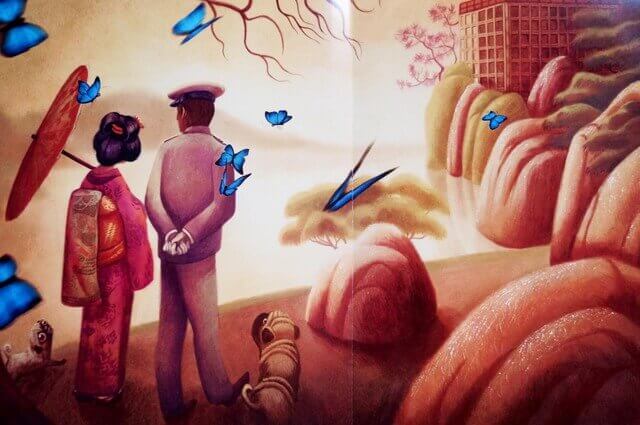 couple et papillons