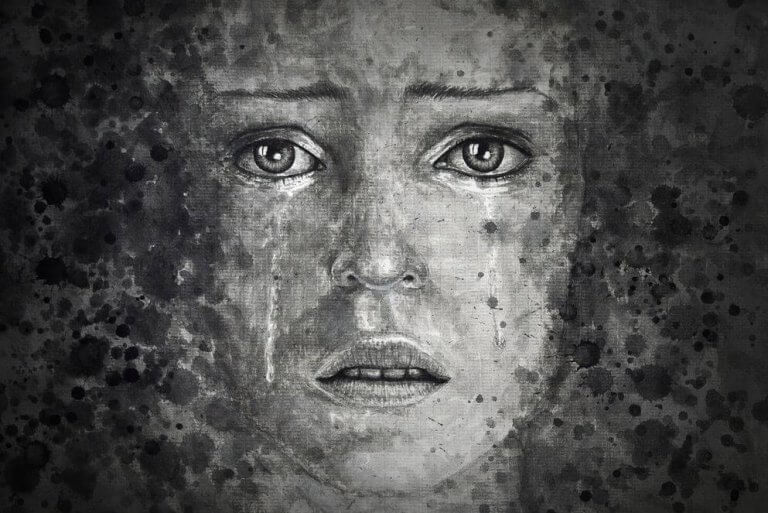 femme qui pleure