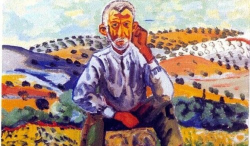 homme à la campagne