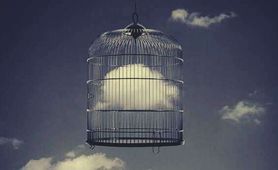 nuages dans une cage