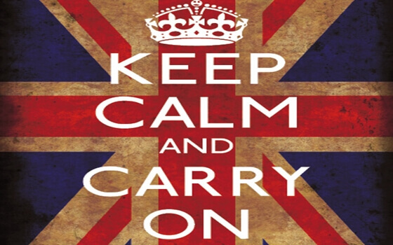 keep calm and carry on