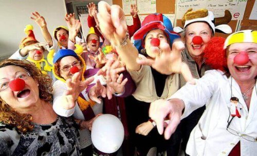 groupe de clowns