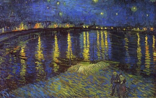Nuit étoilée sur le Rhône