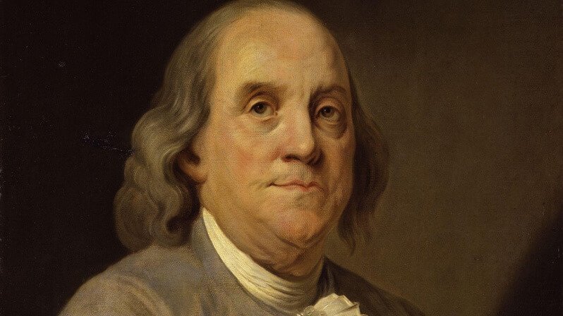5 phrases pleines de sagesse de Benjamin Franklin