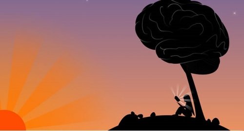 arbre en forme de cerveau : intelligence et sagesse