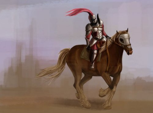 chevalier à cheval