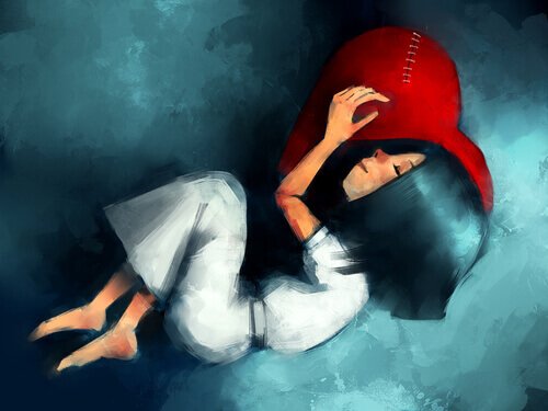 fille qui dort