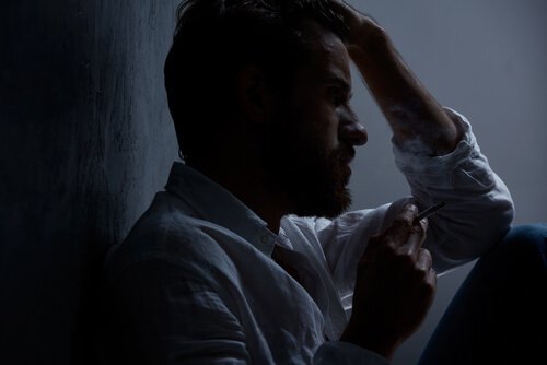 homme perturbé