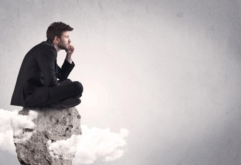 homme voulant surmonter la honte