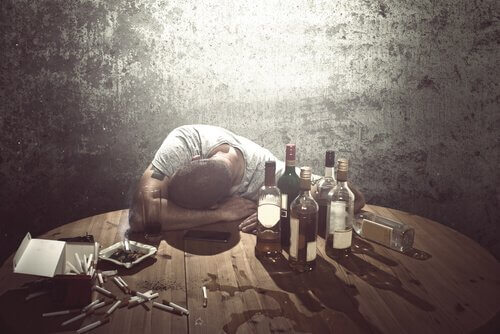 bouteilles d'alcool