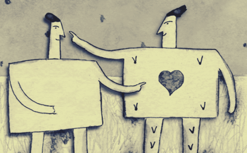 personnages qui parlent et qui appliquent la manipulation psychologique