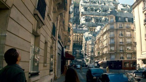 ville dans un rêve d'Inception