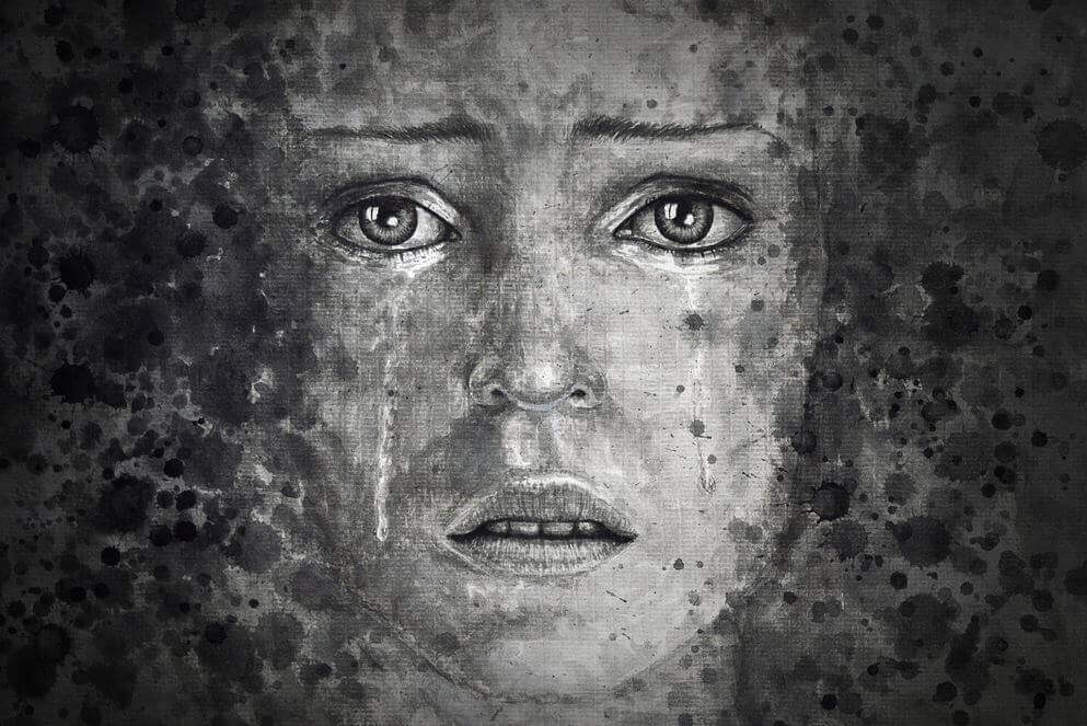 adolescent qui pleure