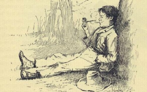 illustration huckleberry finn