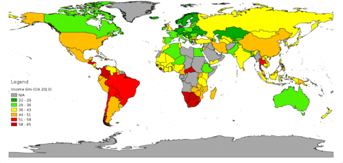 inégalité dans le monde