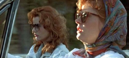 thelma et louise dans la voiture