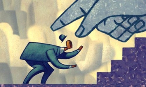 doigt qui bloque une personne