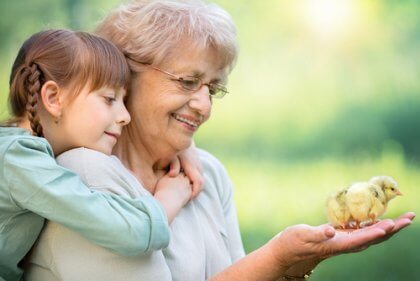 grands-parents et petits-enfants