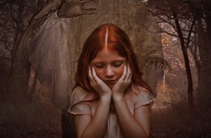 petite fille rousse