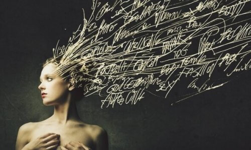 une femme et les mots