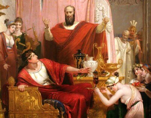 mythologie grecque : épée de Damoclès