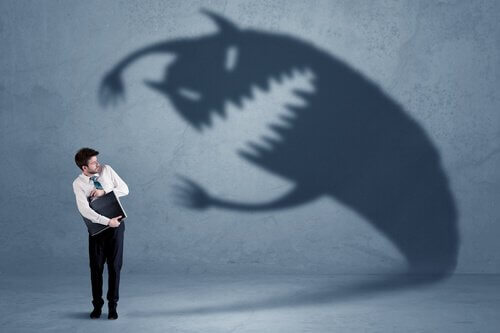 peurs communes représentées par un monstre