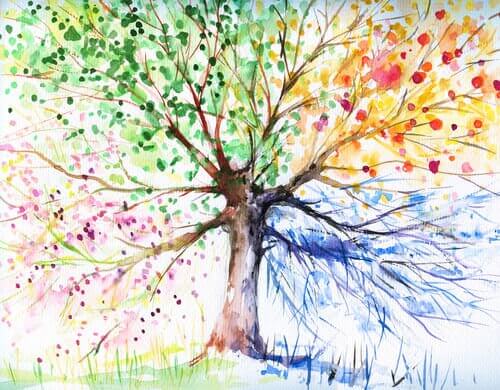 test de l'arbre permettant l'évaluation psychologique du dessinateur