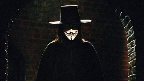 V, le leader révolutionnaire de V pour Vendetta