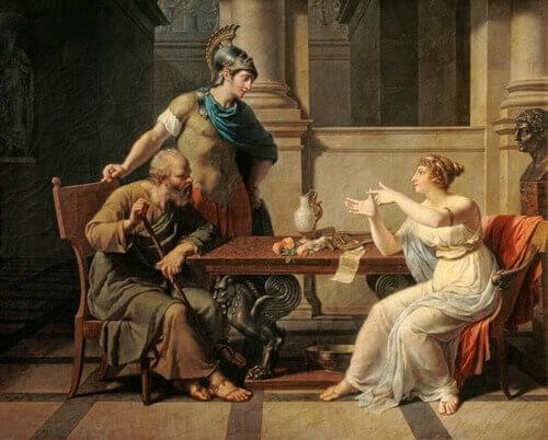 Aspasie de Milet et Socrate