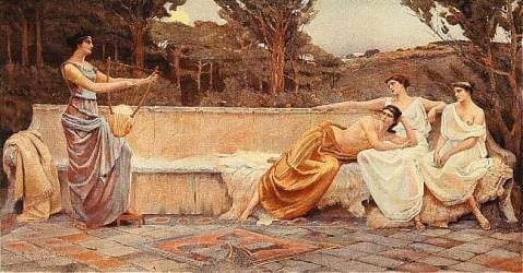Sappho de Lesbos et ses muses
