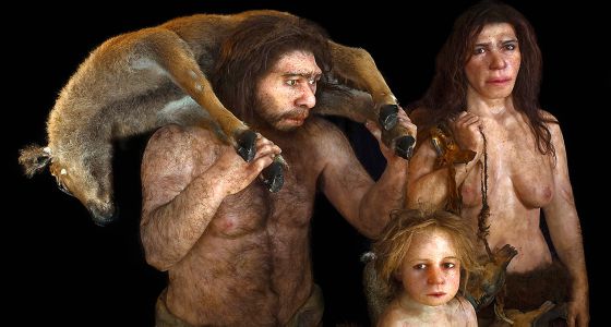 famille de Néandertaliens