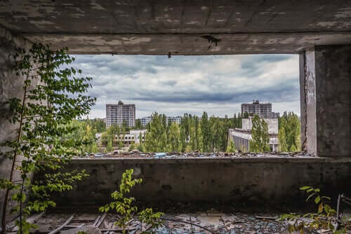 paysage de Tchernobyl