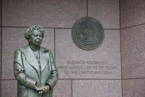 Une statue en hommage à Eleanor Roosevelt