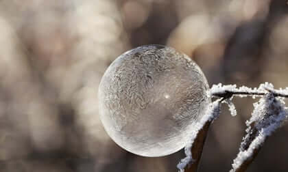 Une bulle de glace