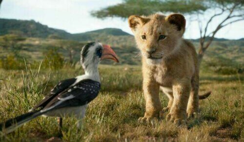 Simba et Zazou dans Le Roi Lion