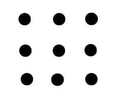 Le problème des neuf points