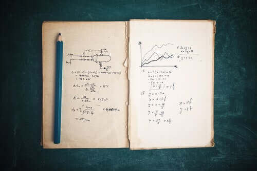 Un cahier ouvert avec des notes.