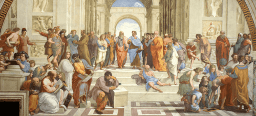 L'Ecole d'Athènes de Raphaël.