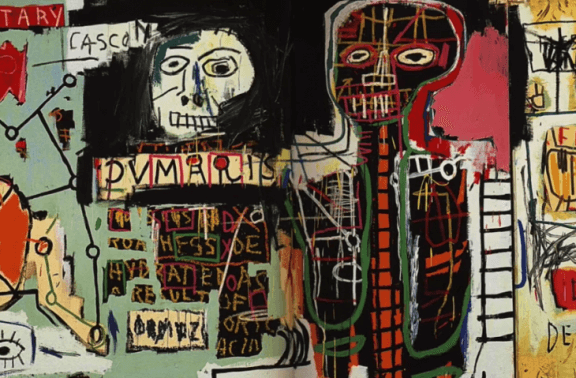 Une oeuvre de Jean-Michel Basquiat.
