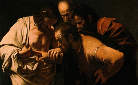 L'incrédulité de saint Thomas par Le Caravage