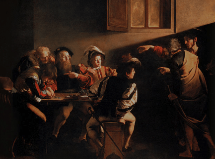 La Vocation de saint Matthieu de Caravage