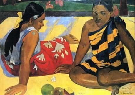 Femmes de Tahiti par Paul Gauguin.