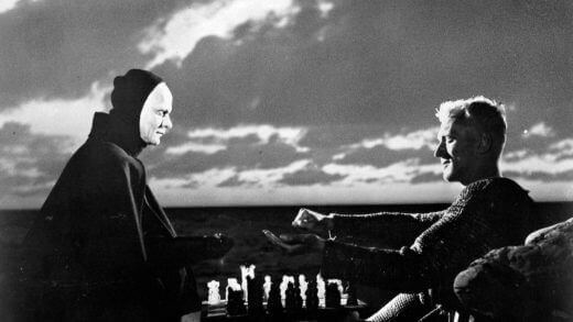 Une scène tirée du Septième Sceau d'Ingmar Bergman.
